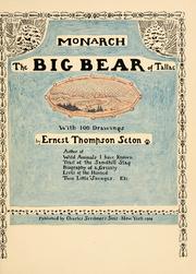 Cover of: Monarch, the big bear of Tallac