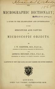 The micrographic dictionary by J. W. Griffith