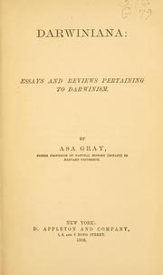 Cover of: Darwiniana by Asa Gray, Asa Gray