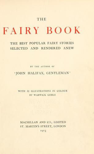 The fairy book by Dinah Maria Mulock Craik