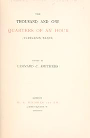 The thousand and one quarters of an hour by Thomas-Simon Gueullette