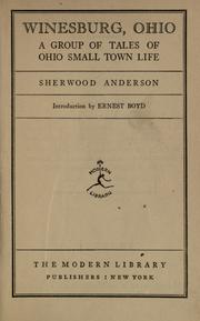 Cover of: Windesburg, Ohio by Sherwood Anderson