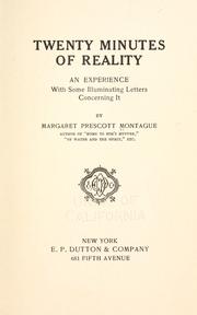 Cover of: Twenty minutes of reality by Montague, Margaret Prescott