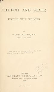 Cover of: Church and State under the Tudors.