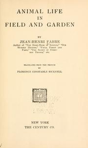 Cover of: Animal life in field and garden by Jean-Henri Fabre