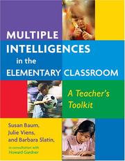 Cover of: Multiple Intelligences in the Elementary Classroom: A Teachers Toolkit