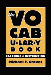 Cover of: The Vocabulary Book: Learning & Instruction (Language and Literacy Series (Teachers College Pr))