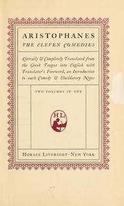 Cover of: The  eleven comedies by Aristophanes