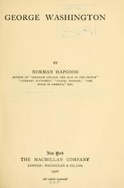 Cover of: George Washington by Norman Hapgood