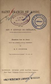 Cover of: Saint Francis of Assisi by Léopold de Chérancé