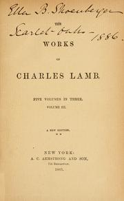 Cover of: Works. by Charles Lamb