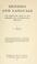 Cover of: Significs and language