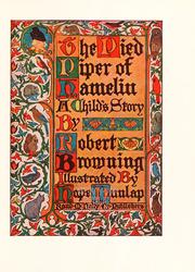 Cover of: The Pied Piper of Hamelin by Robert Browning