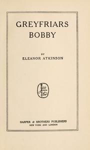 Cover of: Greyfriars Bobby by Eleanor Atkinson