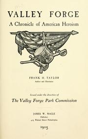 Cover of: Valley Forge, a chronicle of American heroism