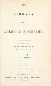 The library of American biography by Jared Sparks