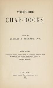 Cover of: Yorkshire chap-books. by Charles A. Federer