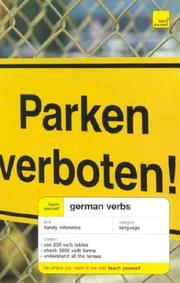 Cover of: Teach Yourself German Verbs
