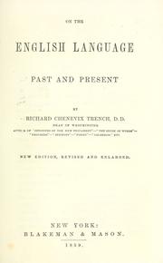 Cover of: On the English language: past and present