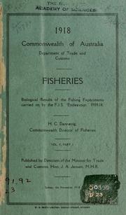 Cover of: Fisheries by Australia. Dept. of Trade and Customs.