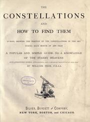 Cover of: The constellations and how to find them by Peck, William Sir