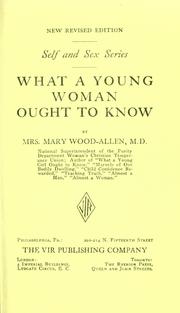 Cover of: What a young woman ought to know