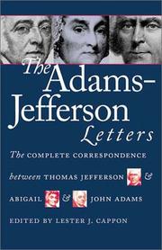 Cover of: The Adams-Jefferson letters by edited by Lester J. Cappon.