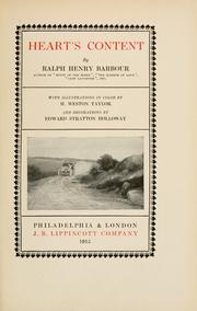 Cover of: Heart's content by Ralph Henry Barbour