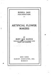 Artificial flower makers by Van Kleeck, Mary