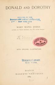 Cover of: Donald and Dorothy by Mary Mapes Dodge