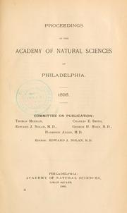 Cover of: Proceedings of the Academy of Natural Sciences of Philadelphia, Volume 47
