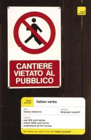 Cover of: Teach Yourself Italian Verbs