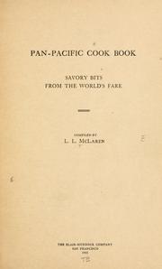 Pan-Pacific cook book by L. L. McLaren