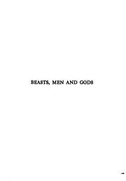 Cover of: Beasts, men and gods by Ferdynand Antoni Ossendowski