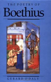 The poetry of Boethius by Gerard J. P. O'Daly