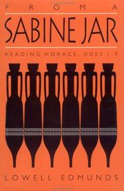 Cover of: From a Sabine jar: reading Horace, Odes 1.9