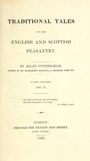 Cover of: Traditional tales of the English and Scottish peasantry. by Allan Cunningham