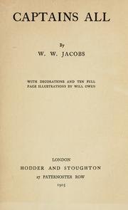 Cover of: Captains all by W. W. Jacobs