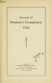 Journal of Pontiac's conspiracy, 1763