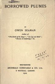 Cover of: Borrowed plumes by Sir Owen Seaman, Sir Owen Seaman