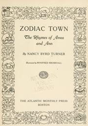 Cover of: Zodiac town by Nancy Byrd Turner