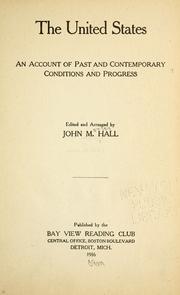 The United States by Hall, John Manley