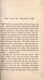 Cover of: The  Luck of Roaring Camp by Bret Harte, Bret Harte