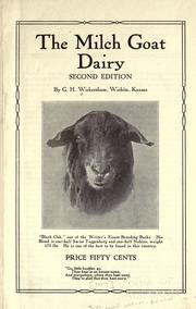 Cover of: The milch goat diary by George Howard Wickersham
