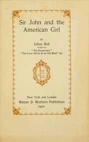 Cover of: Sir John and the American girl