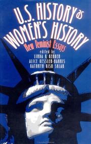 Cover of: U.S. History As Women's History by 