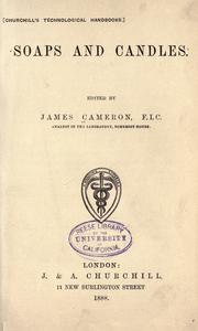 Cover of: Soaps and candles. by James Cameron