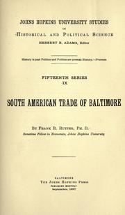 Cover of: South American trade of Baltimore