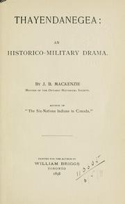 Cover of: Thayendanegae: an historico-military drama.