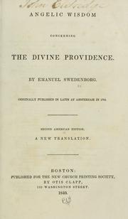 Cover of: Angelic wisdom concerning the divine providence. by Emanuel Swedenborg